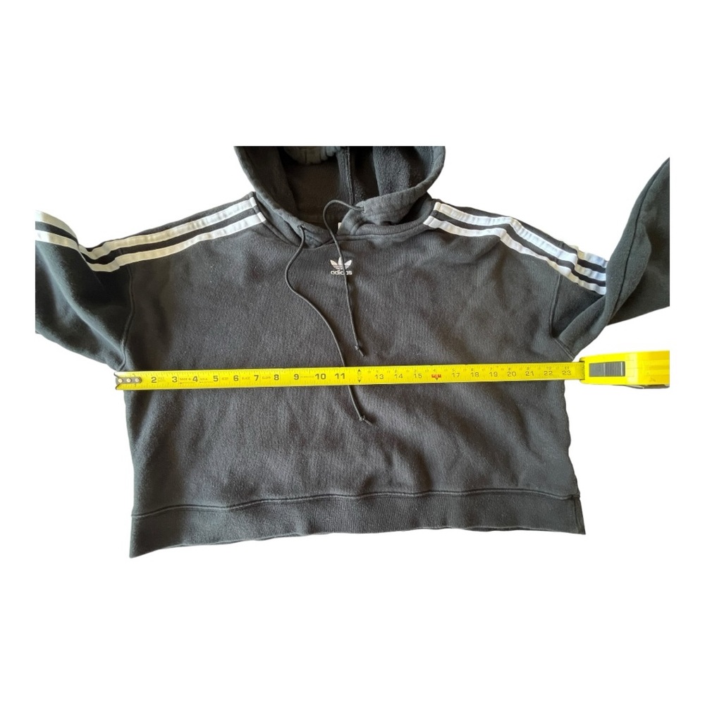 adidas Originals Cropped Hoodie, Women’s Medium Sweatshirt Retro Streetwear - Picture 5 of 8